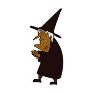 comic cartoon ugly old witch N2