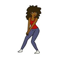 comic cartoon woman posing N4