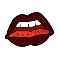 comic cartoon sexy lips symbol N3