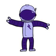 comic cartoon astronaut N21