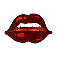 comic cartoon sexy halloween lips symbol