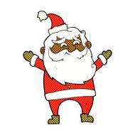 comic cartoon happy santa claus N6