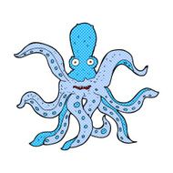 comic cartoon giant octopus N2
