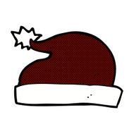 comic cartoon santa hat N2