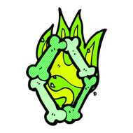 comic cartoon halloween bone number N10