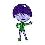 comic cartoon vampire girl N38