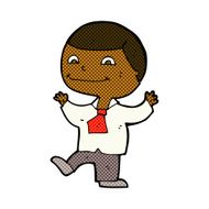 comic cartoon happy boy N42