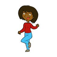 comic cartoon laughing woman N2