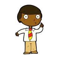 comic cartoon school boy N2