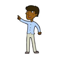 comic cartoon man pointing N36