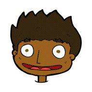 comic cartoon happy boy N43