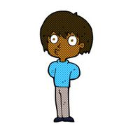 comic cartoon impressed boy N2