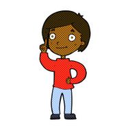 comic cartoon boy with idea N15