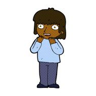 comic cartoon excited person