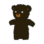 cute comic cartoon black bear N8