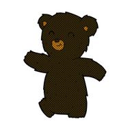 cute comic cartoon black bear N9