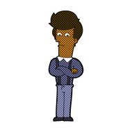 comic cartoon annoyed man N15