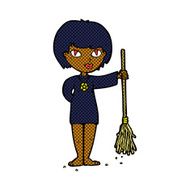 comic cartoon pretty witch girl N2