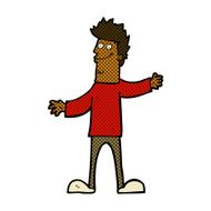 comic cartoon happy man N83