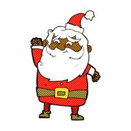 comic cartoon santa claus N37