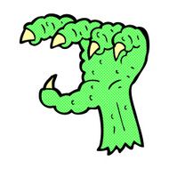 comic cartoon monster claw