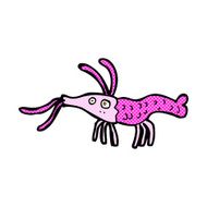comic cartoon shrimp N7