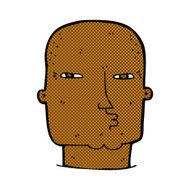 comic cartoon bald tough guy N4