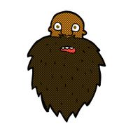 comic cartoon bearded man N8