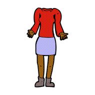 comic cartoon female body with shrugging shoulders (mix and matc N2