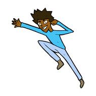 comic cartoon jumping man N2