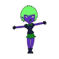 comic cartoon vampire girl N39