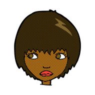 comic cartoon unhappy girl N4