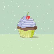 Hand-Drawn Cupcake N2