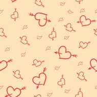 Valentine seamless pattern of hearts N3