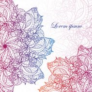 Vector abstract invitation card