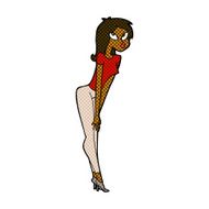comic cartoon attractive girl N4