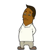 comic cartoon friendly man N4