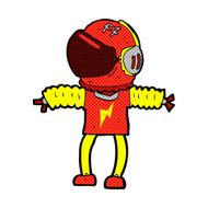 comic cartoon astronaut N22