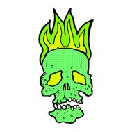 comic cartoon skull N6