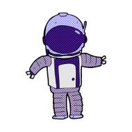 comic cartoon astronaut N23