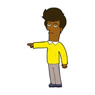 comic cartoon pointing man N14