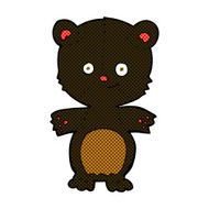 comic cartoon happy black bear N2