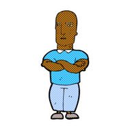 comic cartoon annoyed bald man N2