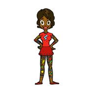 comic cartoon woman with heavy tattoos N2
