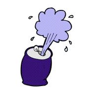 comic cartoon fizzing soda can N6