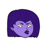 comic cartoon vampire face N8