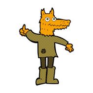 comic cartoon fox man N6