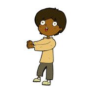 comic cartoon shocked boy N6