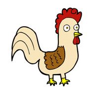 comic cartoon rooster N2