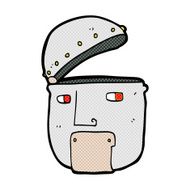 comic cartoon robot head N13